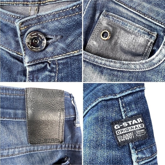 G-Star Jeans “Midge Rover Skinny” Style 5204 Women’s Size 26 Moto Distressed EUC - Picture 4 of 10